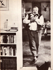 Hemingway's favourite shoes were loafers, he had racks full of them