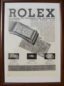 RoPr:rolex prince brancard werbung houten lijst