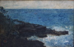 s51:cb Charles_W_Bartlett's_watercolor_and_ink_'Hana_Maui_Coast',_1920