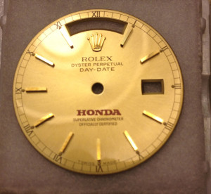 honda logo dial rolex awesome