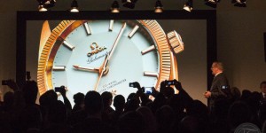 De presentatie van de Omega Globemaster op Baselworld 2015